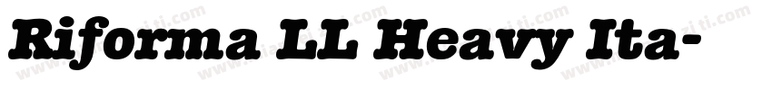 Riforma LL Heavy Ita字体转换